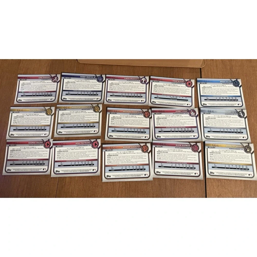 Topps‎ 2022 MLB baseball cards BCP Random lot of 50, no dupes